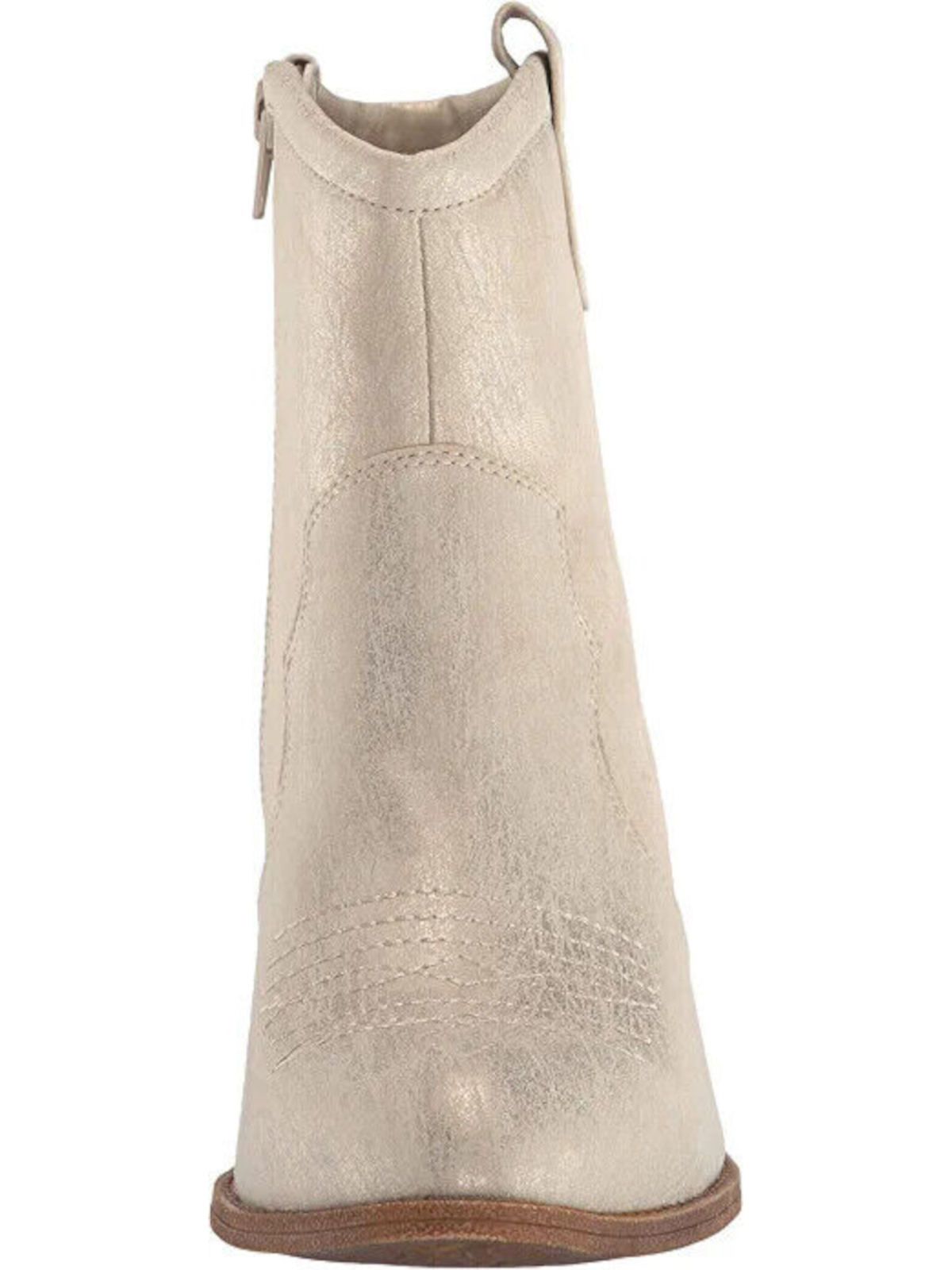 ГРЯЗНОЕ БЕЛЬЕ Женские ботинки Gold Unite с миндалевидным носком и наборным каблуком в западном стиле длиной 8 М