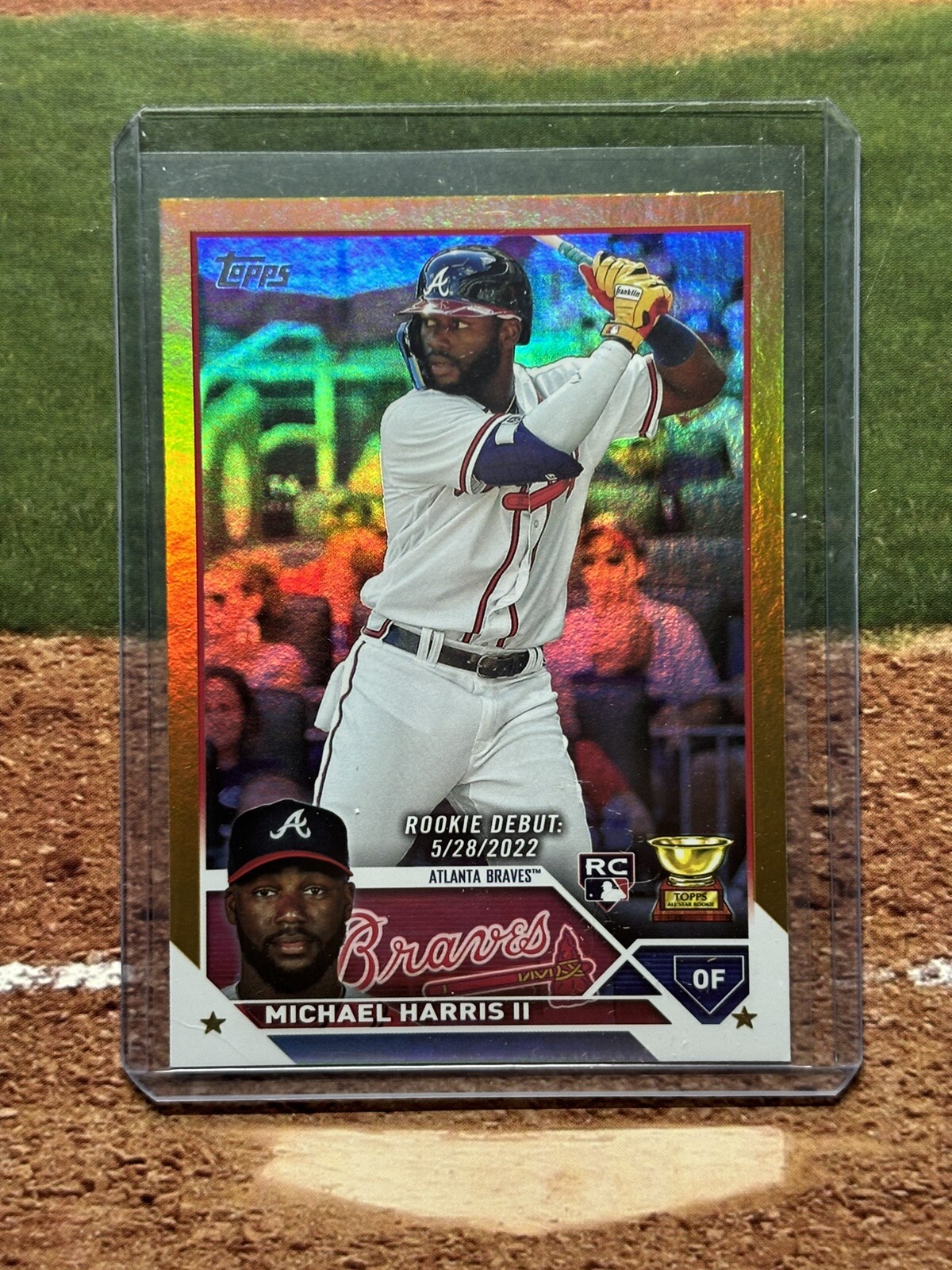 2023 Topps Update Michael Harris II Rookie Debut Gold Foil #US225 Braves RC