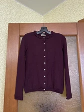 RARE A/T ATSURO TAYAMA JAPAN VINTAGE ARCHIVAL WOMAN KNIT 100% WOOL CARDIGAN SZ S