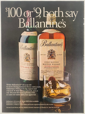 Ballantine's Scotch Whisky Vintage 1982 Print Ad | eBay