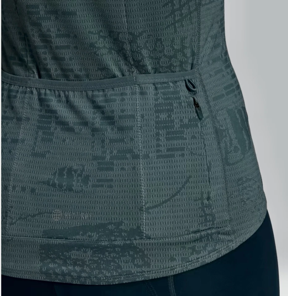 Camisa de Ciclismo ADIDAS Parley Hazy Esmeralda Cremallera Frontal Reflectante NUEVA Para Mujer Talla M Foto 4 de 4