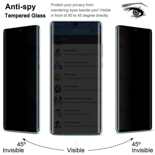 Protector de pantalla de privacidad de vidrio templado para Huawei Mate 60 50 40 P60 P50 P40 Pro - Imagen 1 de 10