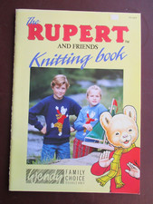 VINTAGE Knitting Pattern RUPERT the BEAR & Friends Clothes Toys Jumpers WENDY DK