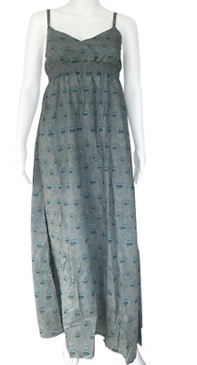 Popie s Bordeaux Princess Dress Liberty London Cesar Peacock Small Medium Cotton