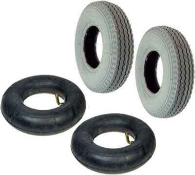 Two Tires Tubes 2.80/2.50-4, 2.50-4, Hand Truck Dolly Carts Mobility Scooters