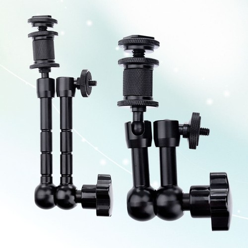 2PCS 11 Inch Size Articulating Arm for Monitor LED Lights Camera (Black) - 第 11/11 張圖片