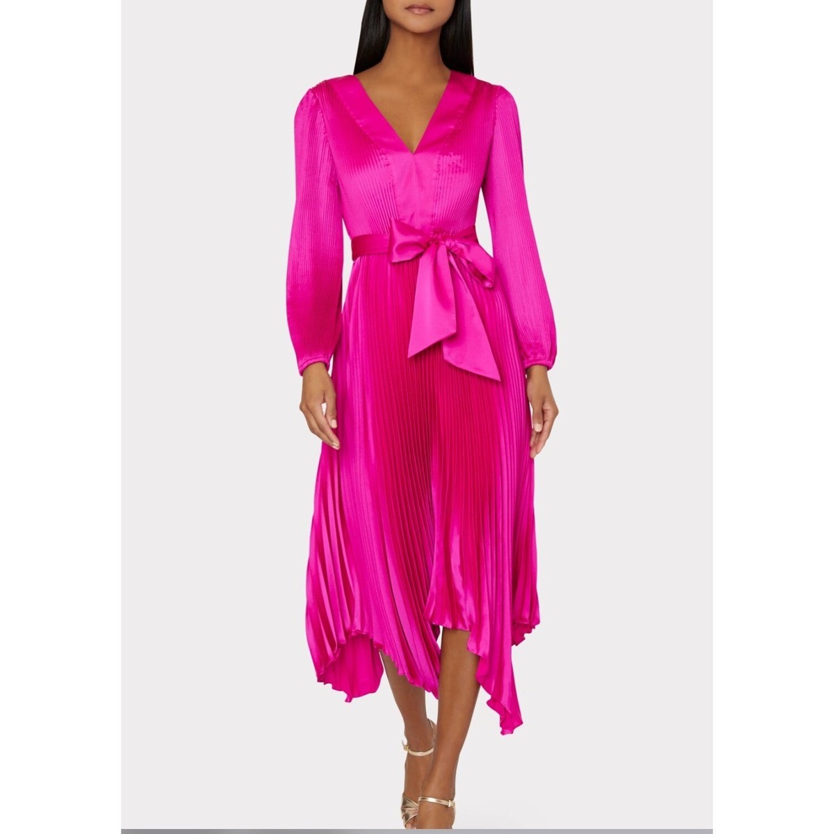 strapless open back dress Milly Women's Haddy Pleated Minidress - Black