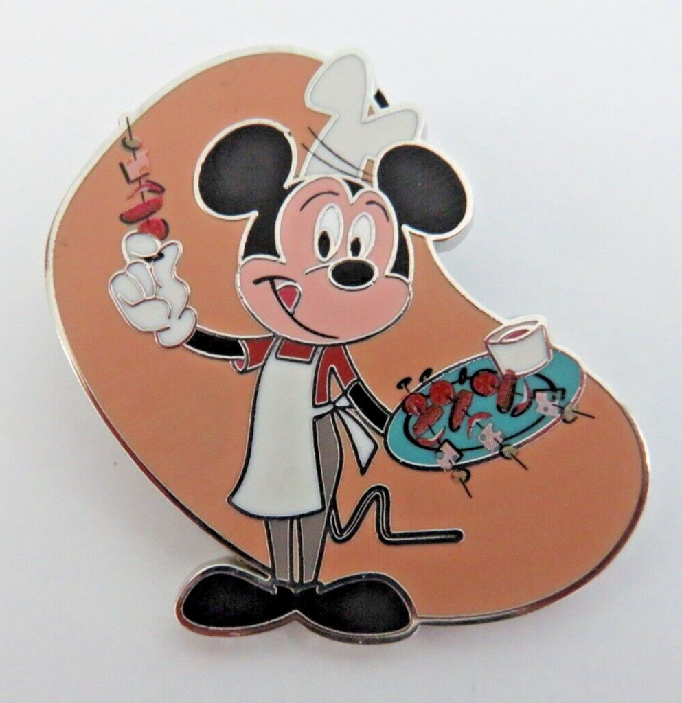 Mickey Mouse Serving Kabobs Disney Mystery Pin 2022 Epcot Intl Food & Wine