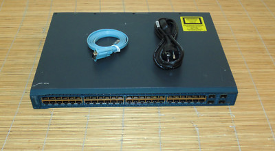 Cisco WS-C2360-48TD-S 48x1GbE 4x10GbE SFP+ uplink ports, LAN Lite, Single AC PS