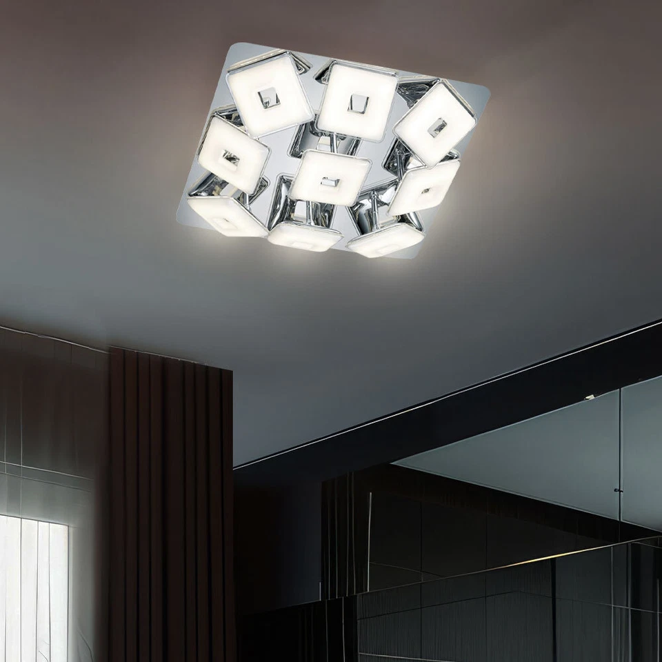 Design SMD LED 34 Watt Decken Lampe silber Schlafzimmer Strahler schwenkbar IP20 - Bild 3 von 4