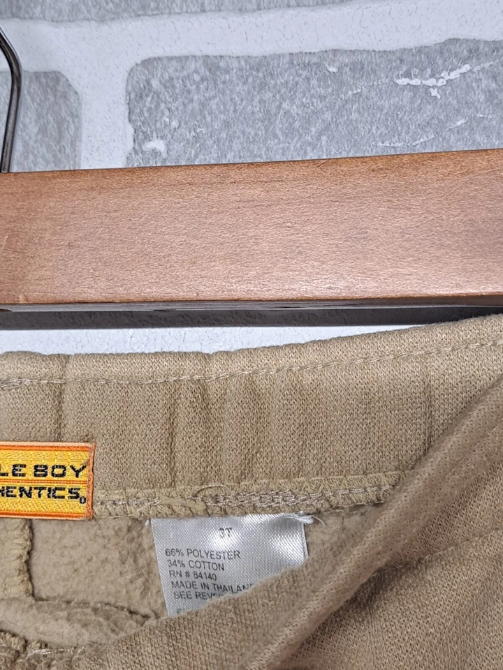 Pantalones Bugle Boy Auténticos Beige Niño Carga Polar Niños Talla 3T Foto 4 de 4