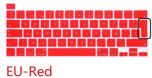 Recubrimiento Suave para Macbook Pro 13 2020 Chip M1 A2338 Español UE EE. UU. Teclado Cubierta Sil - Imagen 16 de 28