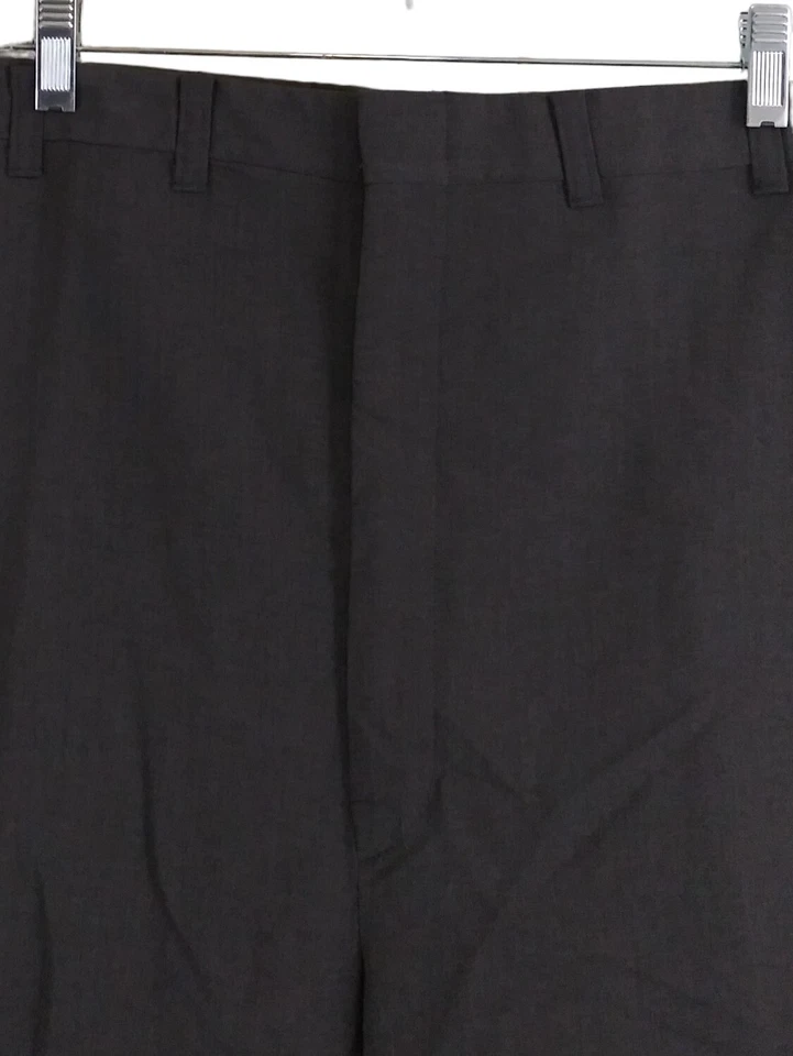 Pantalones de vestir vintage nuevos años 90 Alexander Lloyd EE. UU. Deadstock gris carbón 57X25 Foto 3 de 4