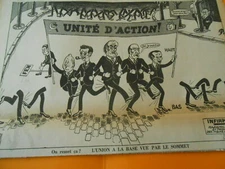 1978 Cartoon Union at Base Top View Infirmary Fistening 