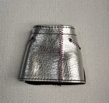 My Scene Silver Faux Leather Skirt  Fashion Fever