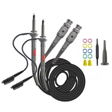 2-Pack P6020 20MHz Oscilloscope Clip Probes with Accessories Kit 1X 10X