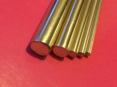 brass bar rod shaft round 1mm 1.5mm 2mm 2.5mm 3mm 4mm 4.75mm lengths upto 300mm
