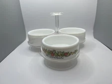 Vintage GEMCO SPICE OF LIFE Vegetables Lazy Susan SERVER Corning Le Serveur Spin
