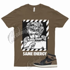 ENERGY T Shirt to Match 1 Retro High OG Palomino Brown Black Sail Metallic Gold