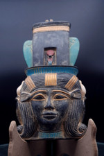 Rare Ancient Egyptian Pharaonic Statue Hathor Antique Palette BC Antiques