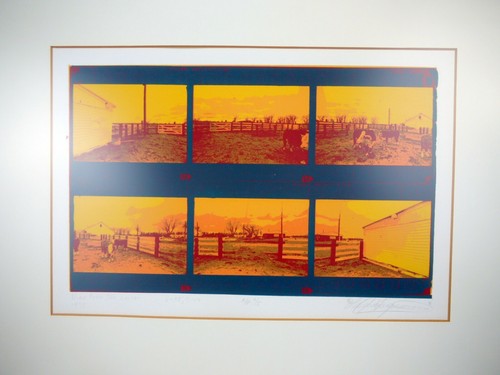 LARRY FERGUSON Artist Proof 1975 Fine Art PHOTOGRAPHER Corral View NEBRASKA Cow - Picture 8 of 9