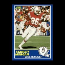 Stanley Morgan 1989 Score New England Patriots #51 R329N 23