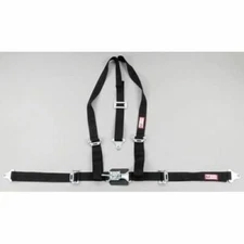 RJS Safety Products 4006901 3-Point Latch Pull Down Racing Harness - Black
