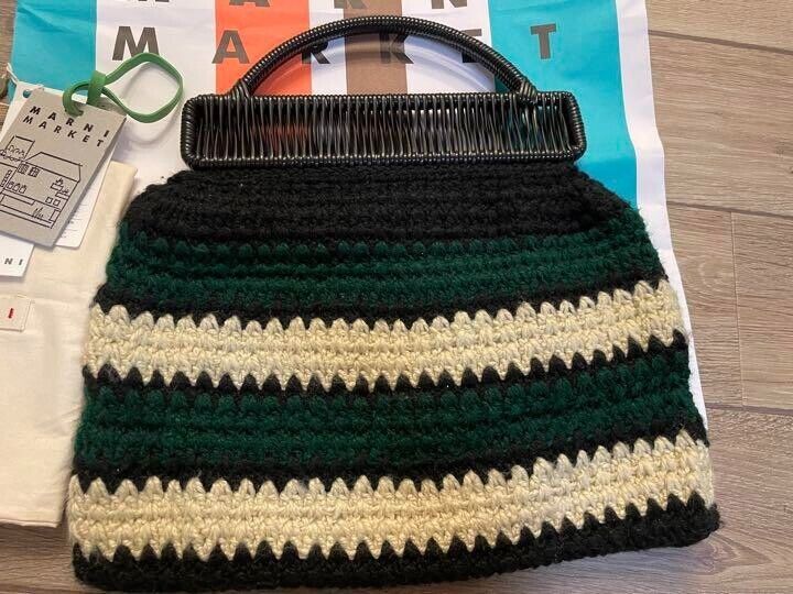 Marni Market Marni Knitted Crochet Wool Bag from Japan Marni Market Marni Knitted Crochet Wool Bag from Japan