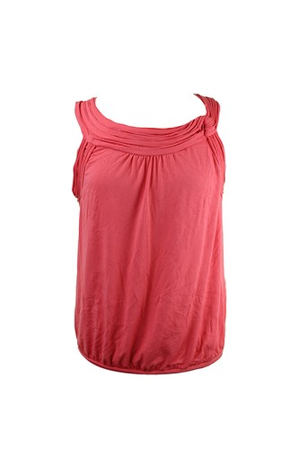Haut Sans Manches Sonoma - Corail/Orange - Taille L - 100% Coton - Neuf Avec Étiquettes