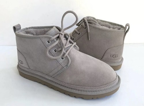 UGG Neumel Oyster Suede Sheepskin Ankle Boots Booties Shoes Size 8 Women - 第 1/4 張圖片