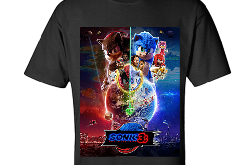 Sonic the Hedgehog 3 T Shirt Sonic the Hedgehog Graphic Shirt S-XXXL - Picture 2 of 5