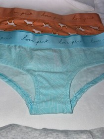 Victoria Secret PINK 5 Pack Panty Lot Women's L XL XXL NEW Bikini Hipster Cotton