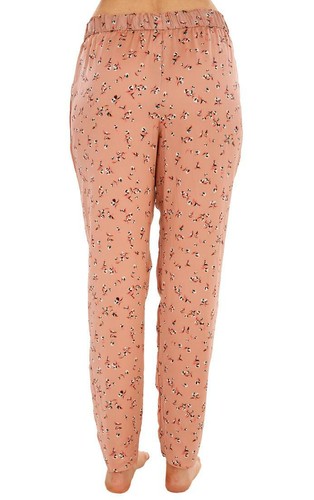 Ladies Pink Floral PJ'S Satin Pyjama Bottoms Nightwear - Picture 3 of 3