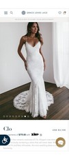 Beautiful Lace Mermaid Style Wedding Dress Size 4 NWOT