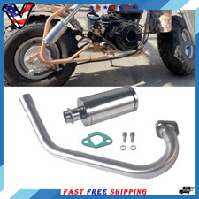 Upgrade Exhaust Pipe W/Muffler For Coleman CT200U 212cc 196cc Go Kart Mini Bike