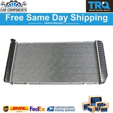 TRQ New Radiator Aluminum Core Plastic Tank Direct Fit For 1994-2000 Chevy GMC