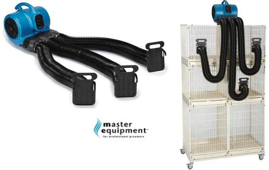 MASTER EQUIPMENT Pro Dog Pet Grooming Force MULTI 3 CAGE AIR HAIR DRYER Blower