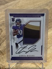 CHRIS MOORE 2016 National Treasures True Rookie 4 Clr Patch AUTO /99 Ravens RC