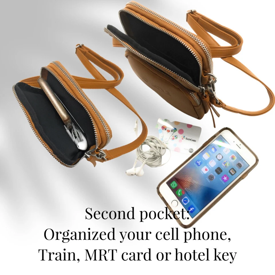 Introducing the JDLove Women's Vegan Leather Crossbody Bag – Your Smart Travel - Image 3 of 4