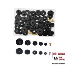 PCS Faucet Washers Assortment Kit, Flat  Beveled Rubber Faucet Washers, 58