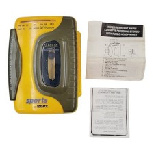 Sports By GPX AM FM Cassette Tape Player With Manual All Weather