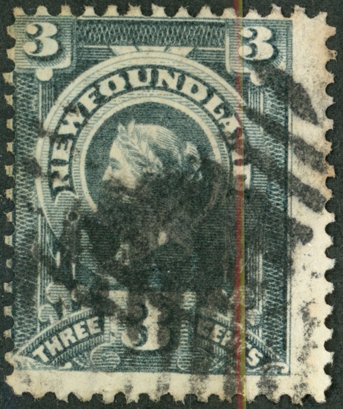 Canada Newfoundland 1890  #60 3c slate, Queen Victoria, used