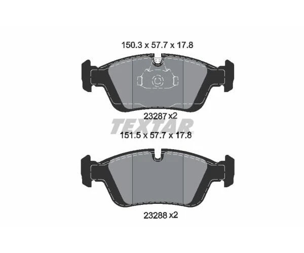 TEXTAR Bremsbelagsatz Scheibenbremse für BMW 3er E46 Z4 E85 Bresm Beläge Vorne  - Bild 1 von 1