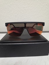 NEW SPY Optics FLYNN 50/50 Sunglasses Black Plastic Frame Red Polarized Lens
