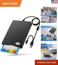 Ultra-Thin Portable 3.5 inch USB Floppy Disk Reader - Perfect for Windows PCs
