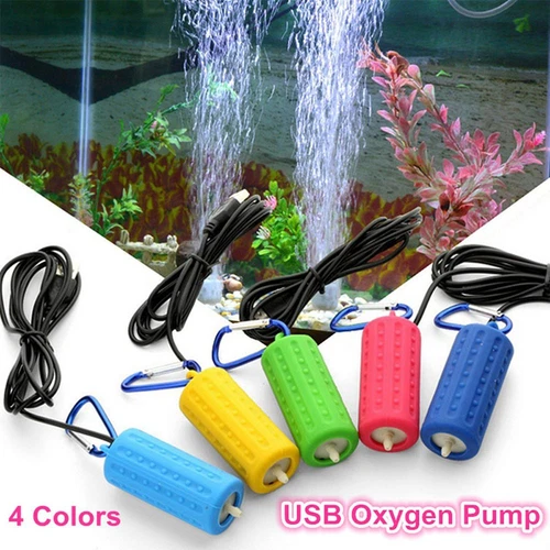 Mini USB Leise Luftpumpe Aquarium Sauerstoffpumpe Oxygen Pump Sauerstoff Bubbler
