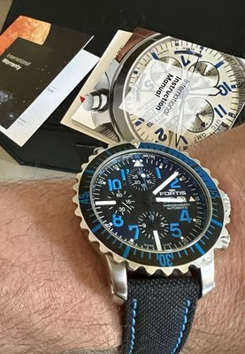 Fortis B 42 Marinemaster Chronograph Automatik Uhr Box & Papiere