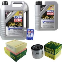 Mann Inspektionspaket 6L Liqui Moly 5W-30 FüR Ford Fiesta VI B-Max 1.6 Ti