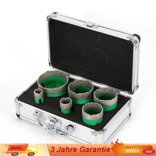 Diamant-Bohrkrone Fliesen-Bohrer Set Feinsteinzeug M14 für Winkelschleifer Flex