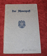 Ahnenpaß Stammbaum Buch Heft Berlin